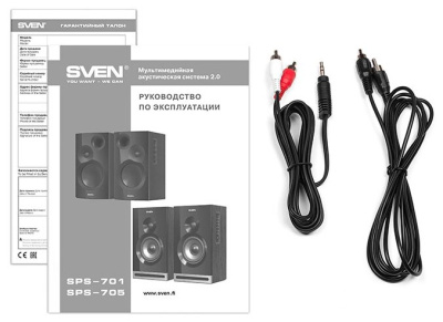 Компьютерная акустика 2.0 SVEN SPS-705 Black