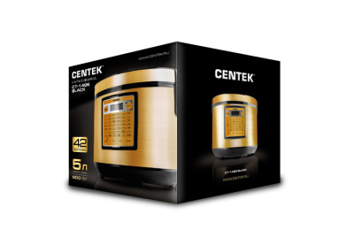 Мультиварка CENTEK CT-1495 black (ЗОЛОТО)