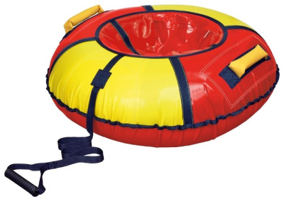 Тюбинг Nika принт ТБ1К-70 Красный с желтым