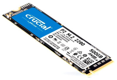 SSD M.2 500Gb Crucial P2 2280 PCIe Gen3 NVMe Retail CT500P2SSD8