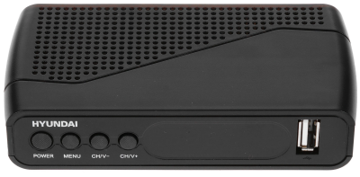 Ресивер DVB-T2 Hyundai H-DVB500 черный