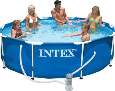 Бассейн каркасный Intex 28202NP 305х76см.+ фильтр-насос .(в коробке)