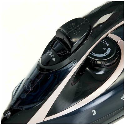 Утюг Delta lux DE-3001 черный с бронзовым