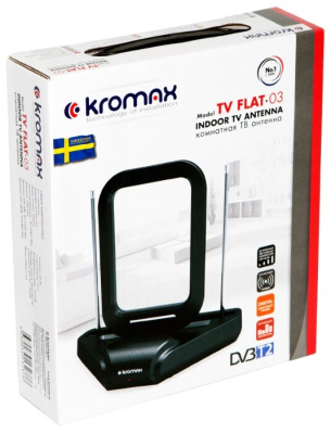 Антенна Kromax TV FLAT-03 black