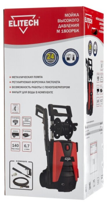 Мойка высокого давления Elitech М 1800РБК (183618)