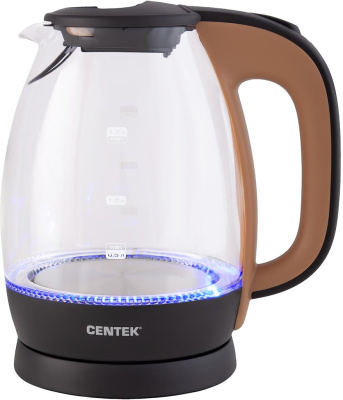 Чайник CENTEK CT-0056 Бежевый/Кофе