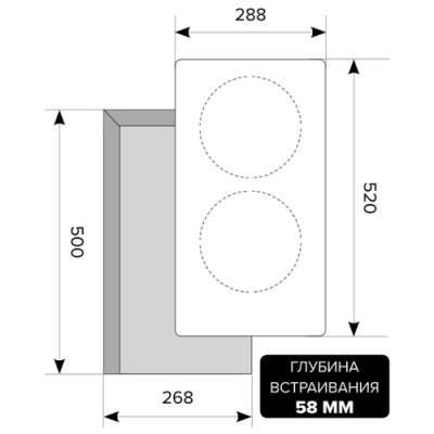 Индукционная варочная поверхность LEX EVI 320-2 BL