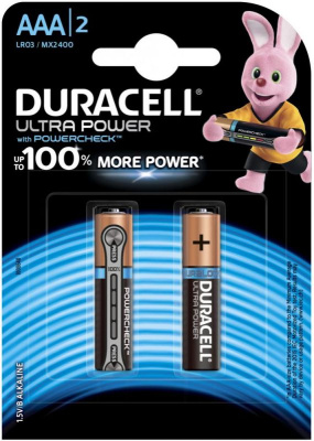 Батарейка Duracell LR03/2BL Ultra Power (1BL-2шт)