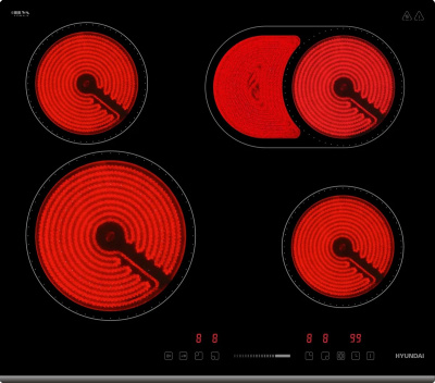 Электрическая варочная поверхность Hyundai HHE 6672 BG