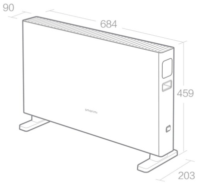 Конвектор Xiaomi SmartMi Electric Heater 1S DNQZNB05ZM