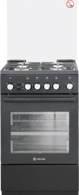 Плита газовая De Luxe 5040.40г(кр.) Ч/Р-015