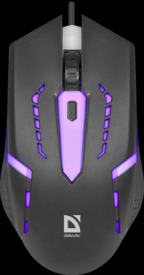 Мышь Defender Hit MB-601 RGB Led (USB) Black