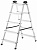 Лестница-стремянка двухсторонняя Perilla 111405 5 ступеней, алюминий