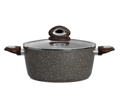Кастрюля Rashel 5 л коричневый гранит R-27750