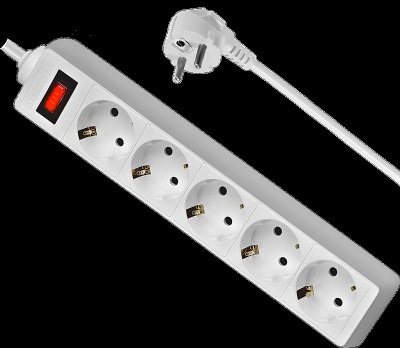 Сетевой фильтр Defender ES 1,8м (5 розеток) White