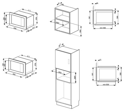 Микроволновая печь встраиваемая Smeg FMI325X