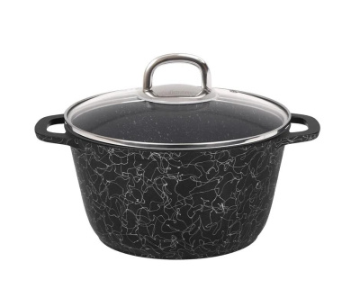 Кастрюля Kukmara Грация 3,5 л Черный/серебро кчс35а
