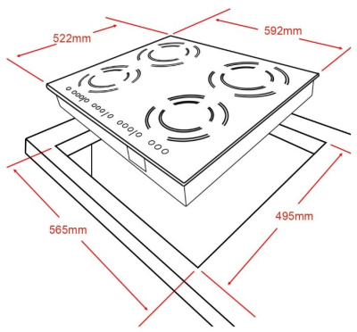 Индукционная варочная поверхность Ginzzu HCI-407