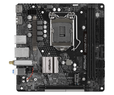 Материнская плата Asrock H410M-ITX/AC LGA1200 ITX Retail