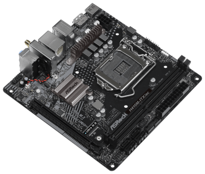 Материнская плата Asrock H410M-ITX/AC LGA1200 ITX Retail