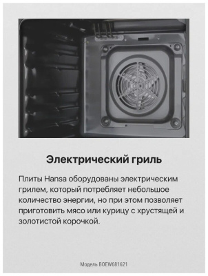 Электрический духовой шкаф Hansa BOEW681621