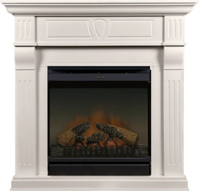 Каминокомплект: Портал Beethoven слоновая кость с очагом Dimplex Gannon DF2010-EU