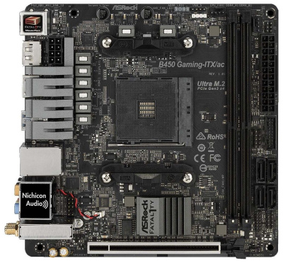 Материнская плата Asrock B450 Gaming-ITX/AC AM4 mITX Retail