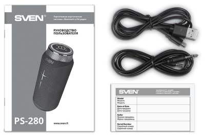 Портативная акустика SVEN PS-280 черный