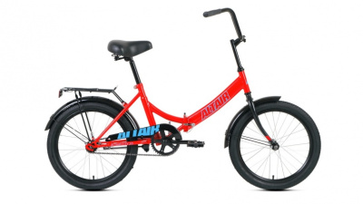 Велосипед Altair City 20 (20" 1 ск. рост 14"скл.) 2020-21 красный/голубой