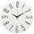 Часы настенные Рубин d=30см, корпус белый+черный "Классика"