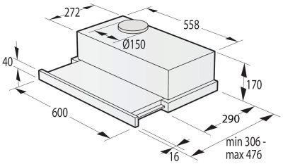 Вытяжка Gorenje TH62E3X