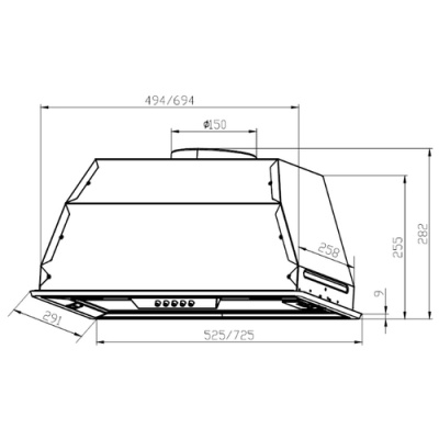 Вытяжка LEX GS BLOC P 900 Black