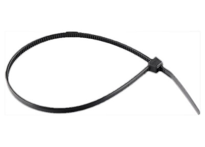 Хомуты ВИХРЬ 300 х 3,6 мм, пластиковые черные, 100 шт.