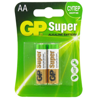 Батарейка GP Super alkaline AA LR06-2BL