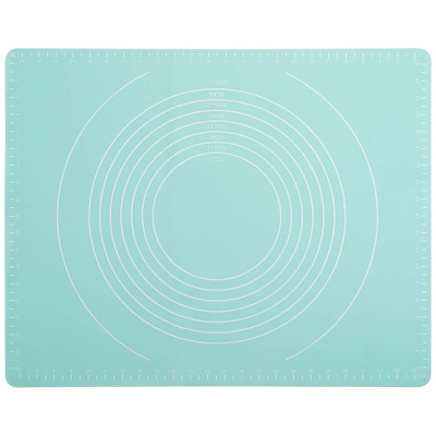 Коврик для раскатки теста голубой 50*39 см 923-122