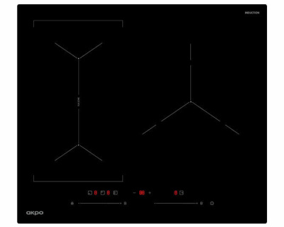 Индукционная варочная поверхность AKPO PIA 6093119FZ BL