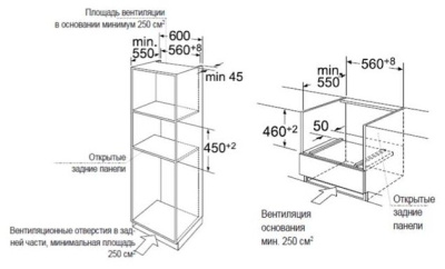 Электрический духовой шкаф Maunfeld MCMO.44.9GB