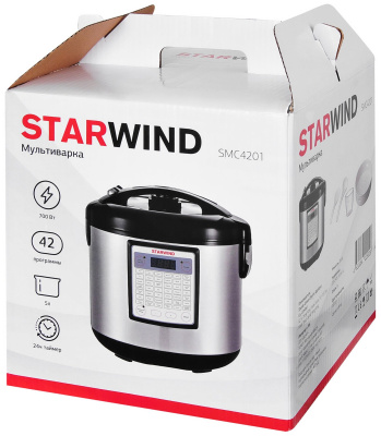 Мультиварка StarWind SMC4201 серебристый/черный