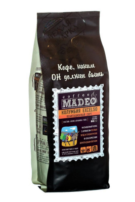 Кофе в зернах Madeo Колумбия Exelso 500 гр