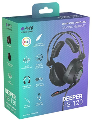 Гарнитура Hiper HS-120 Deeper черная