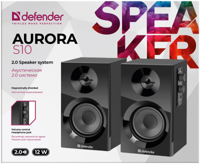 Компьютерная акустика 2.0 Defender Aurora S10 Black