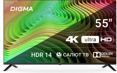 Телевизор Digma DM-LED55UBB40 черный