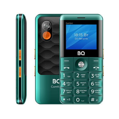 Мобильный телефон BQ 2006 Comfort Green+Black