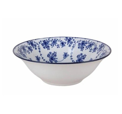 Салатник Коралл Голубой ситец 550 мл/18 см ZX2403-7B 116486