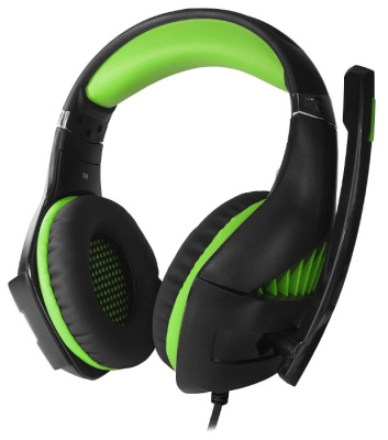 Гарнитура CROWN CMGH-21-02 Black&green Гарнитура CROWN CMGH-21-02 Black&green