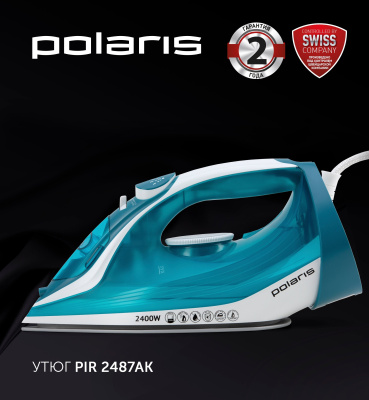 Утюг Polaris PIR-2487AК бирюз/белый