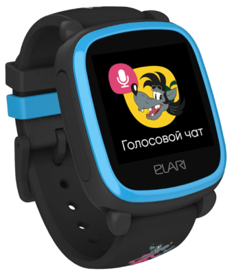Умные часы детские Elari KidPhone «Ну, Погоди!» Black