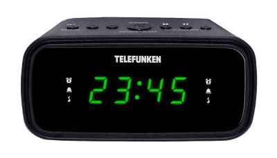 Радиочасы Telefunken TF-1588 Black+Green