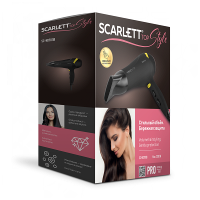 Фен Scarlett SC-HD70I18 черный