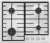 Газовая варочная поверхность Maunfeld EGHE.64.6CW/G Газовая варочная поверхность Maunfeld EGHE.64.6CW/G